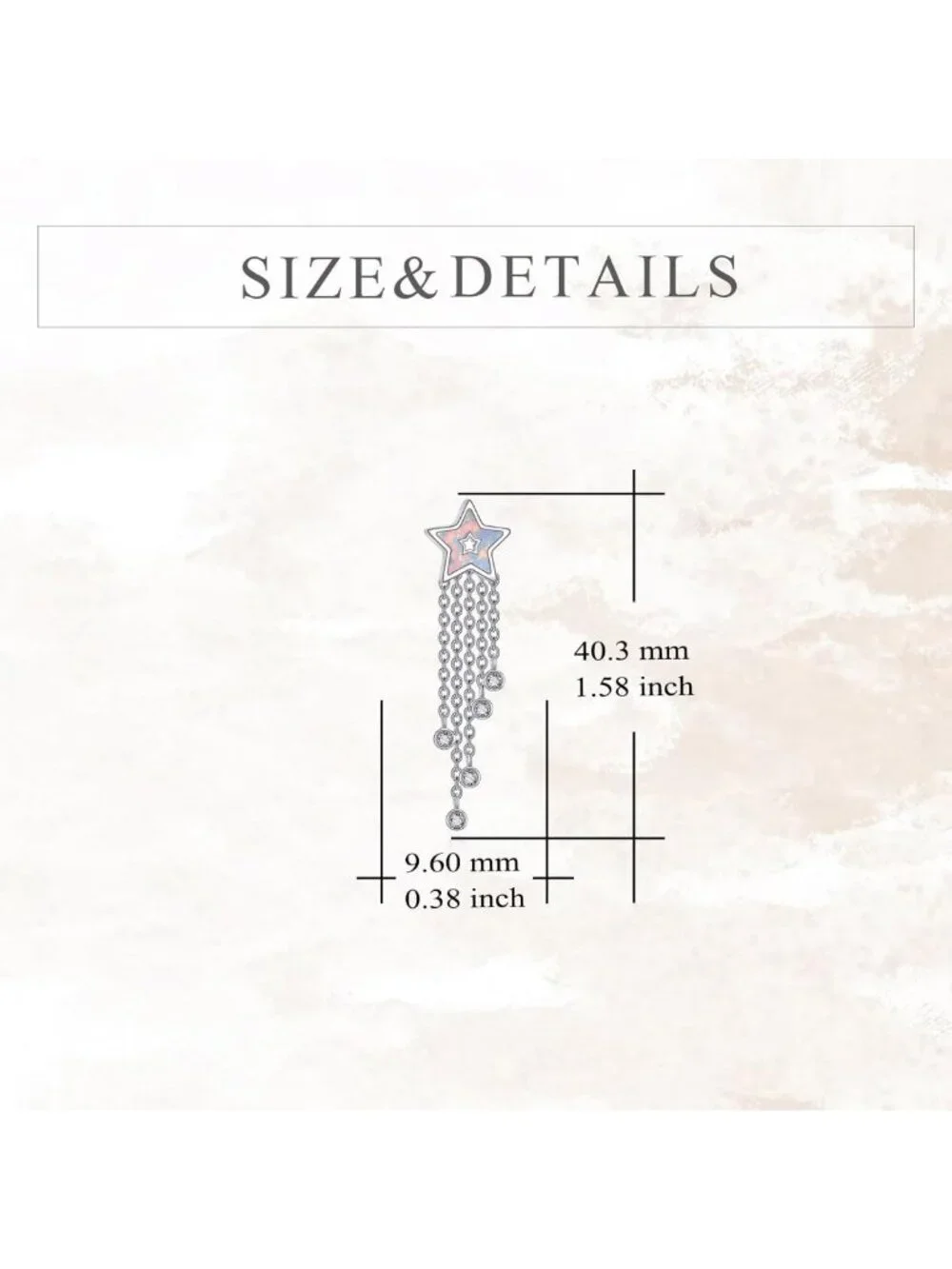 Unique 925 Sterling Silver Star Stud Earrings | Celestial Jewelry Gift for All